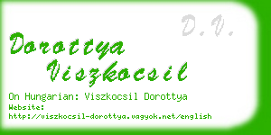 dorottya viszkocsil business card